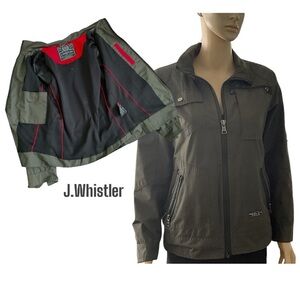 J.Whistler‎ 1973 Engineer freedom Olive Bomber Jacket Weather Vintage SZ 14/16